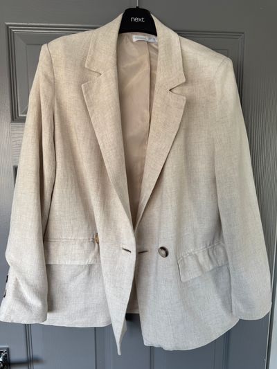 Primark Beige Blazer Jacket(8)