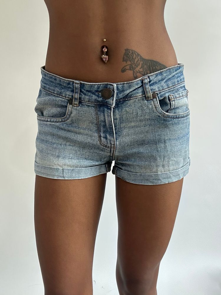 BEST PICKS | small/medium blue denim mini shorts imagen 1