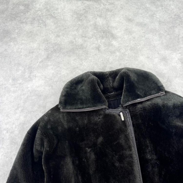 Vintage 80s Gianni Versace teddy bear fur coat imagen 3