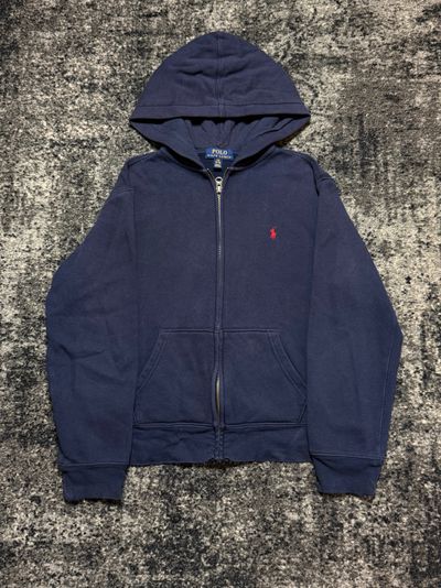 Polo Ralph Lauren Navy Blue Zip-Up Hoodie