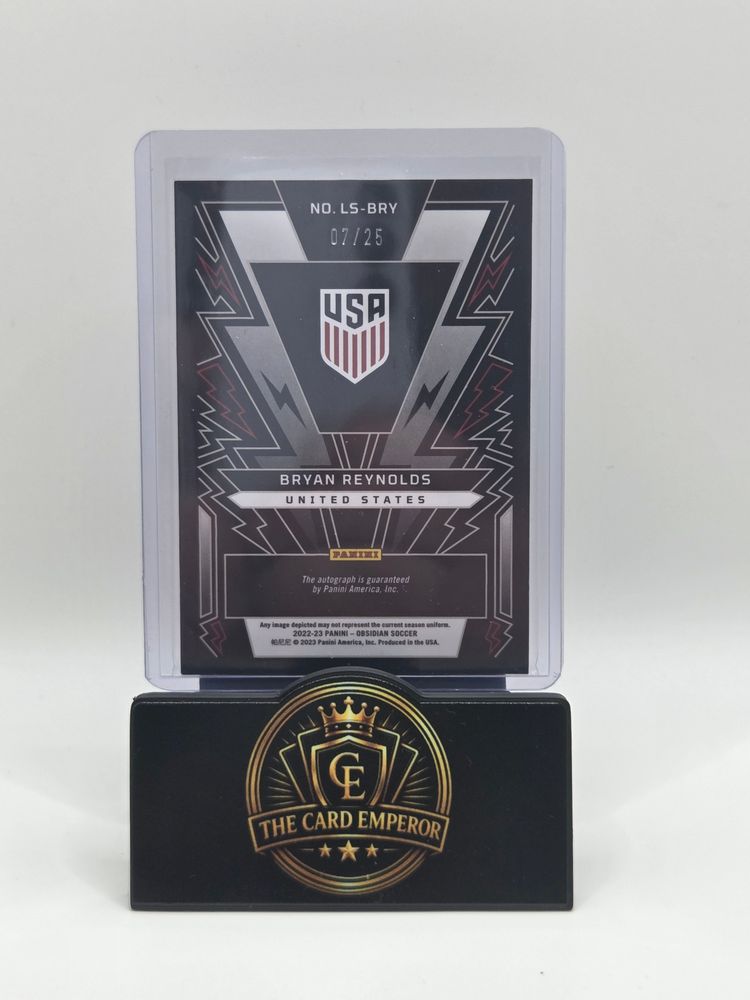 Bryan Reynolds (USA) 07/25 Autographed Card Obsidian 2022-2023 image 2