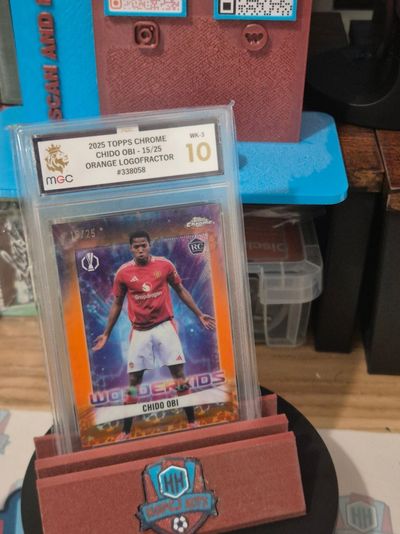 CHIDO OBI /25 MAN UNITED 24/25 TOPPS CHROME WONDERKIDS RC MGC 10