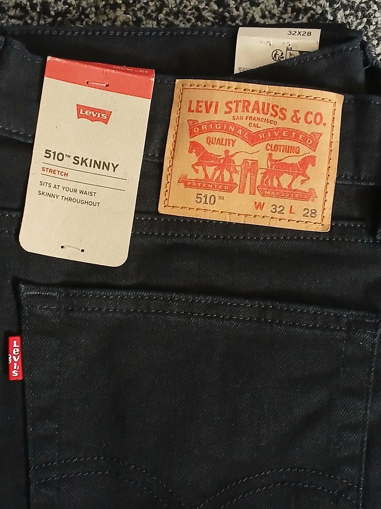 Levi'S 510 Skinny Jeans Black W32 L28