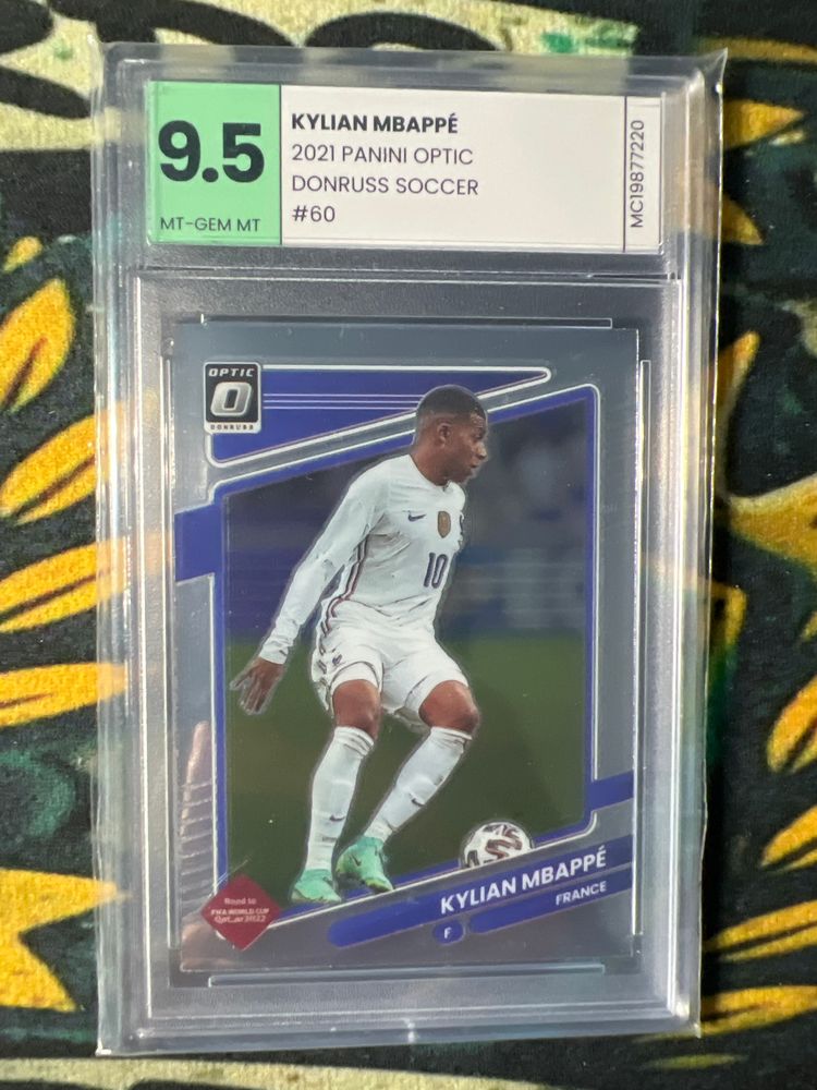 Kylian Mbappé 2021 Panini Optic Donruss Soccer Card