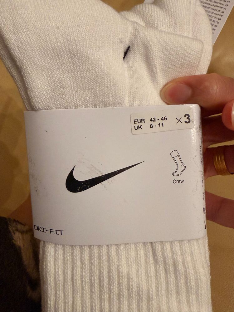 Nike White Crew Socks 3-Pack