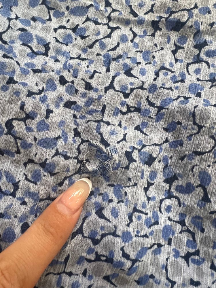 🪡SATC drop | medium blue patterned dress 4
