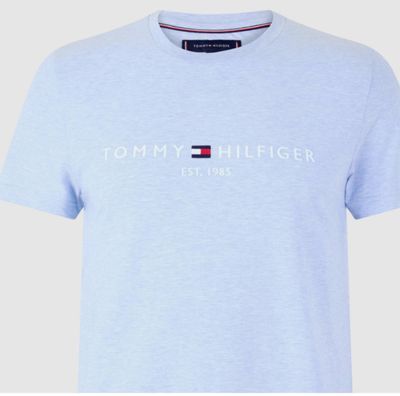 Tommy Hilfiger Organic Cotton Light Blue T-Shirt RRP £45