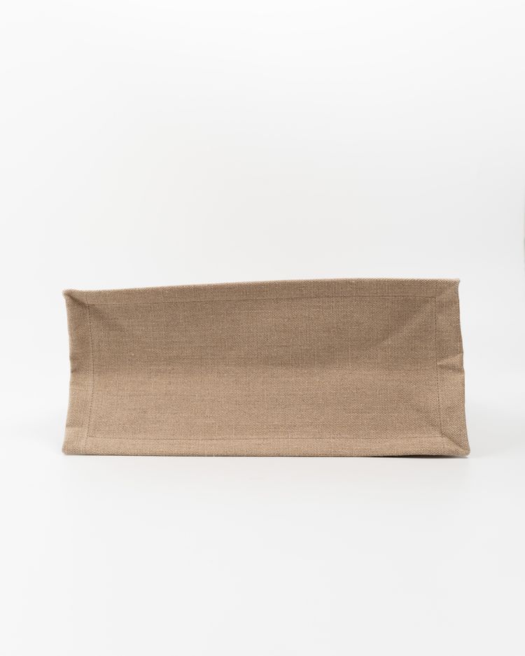 Saint Laurent Borsa Tote Rive Gauche Tela Écru e Pelle Nera — Pre-owned Autentica imagen 2
