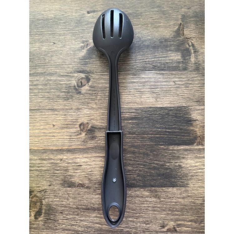 Black Slotted Spoon