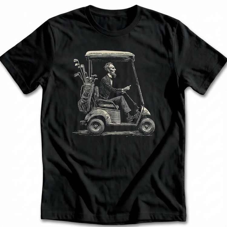 Abe Golf Cart 2 T-Shirt AU image 1