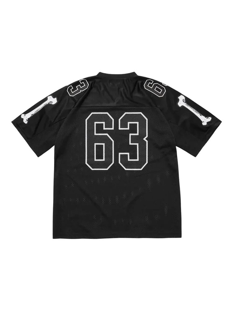 Supreme Bones Football Jersey Black imagen 3