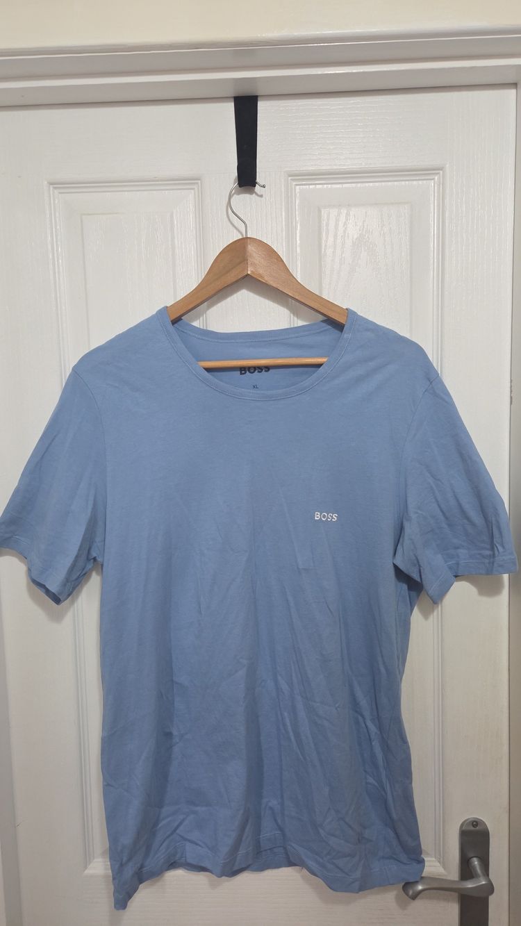 Boss Light Blue T-Shirt Mens Large