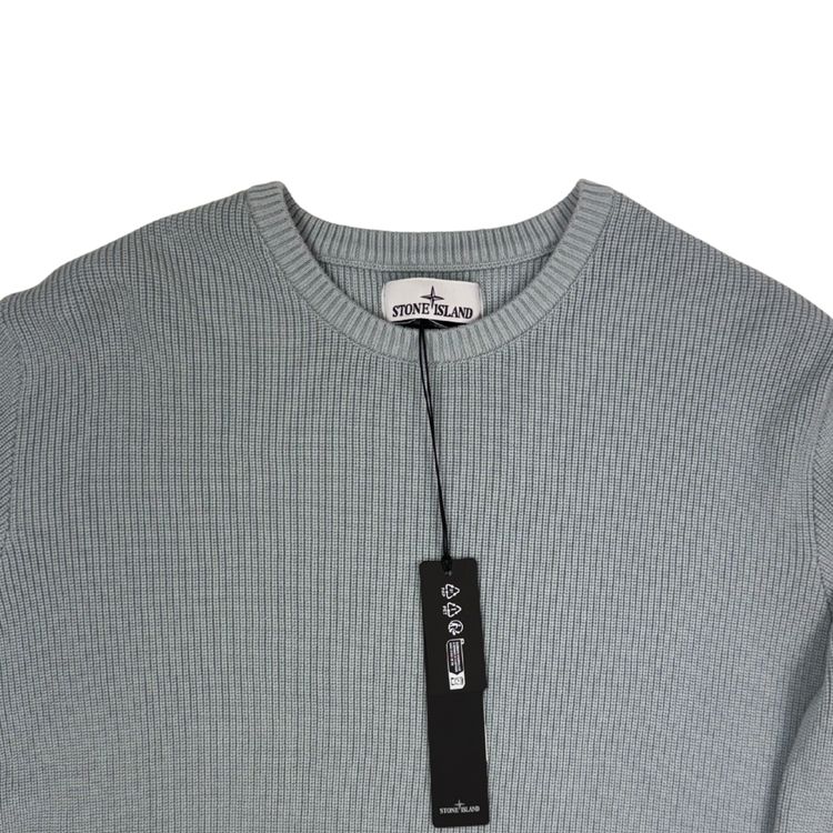 Jersey Stone Island de punto cuello redondo azul hielo - talla XL image 3