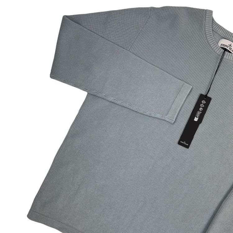 Jersey Stone Island de punto cuello redondo azul hielo - talla XL image 5