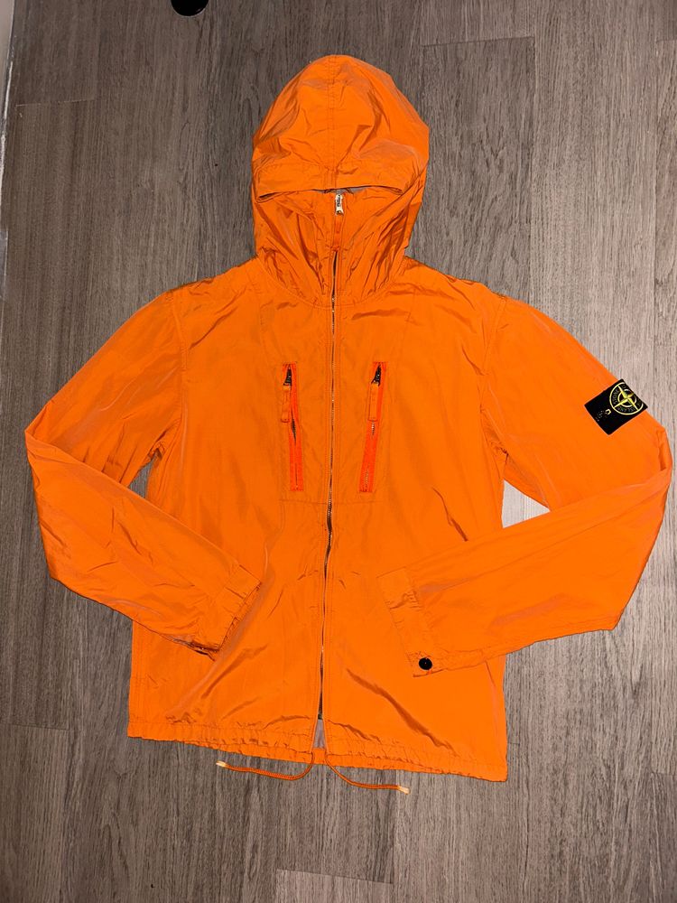 Stone Island Orange Hooded Jacket