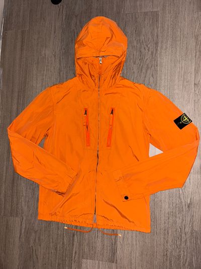 Stone Island Orange Hooded Jacket
