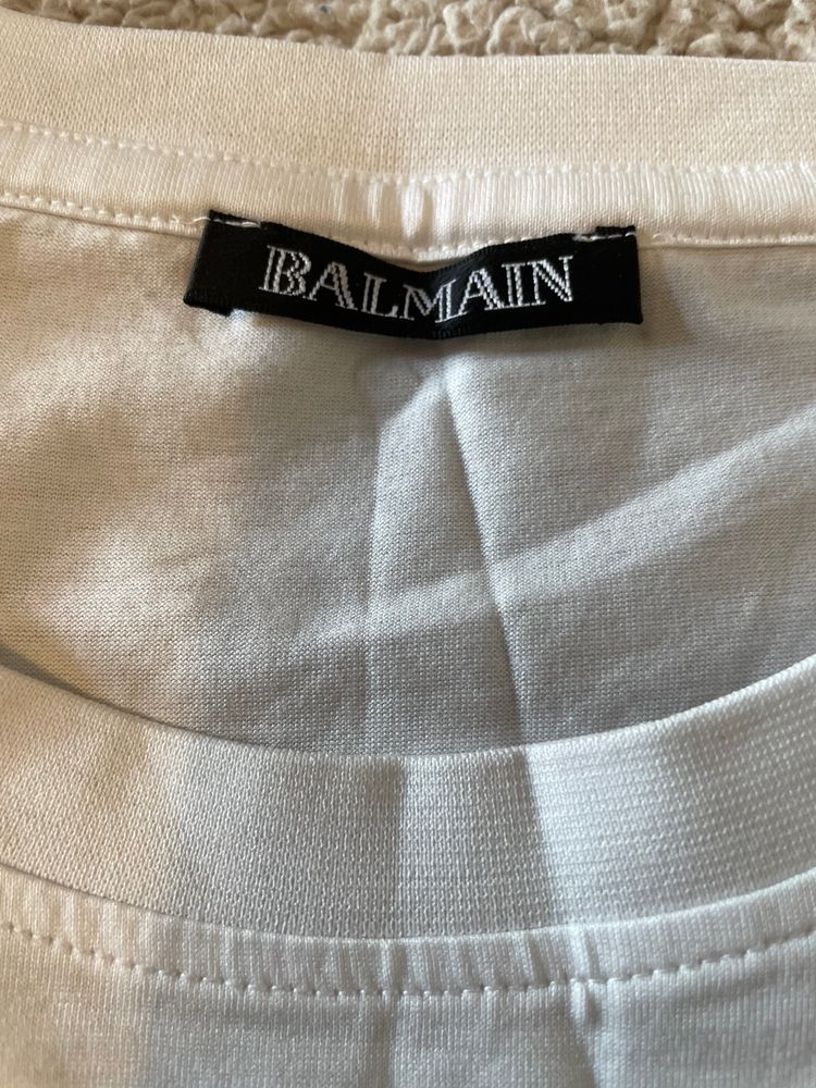 Balmain Men'S White T-Shirt 3