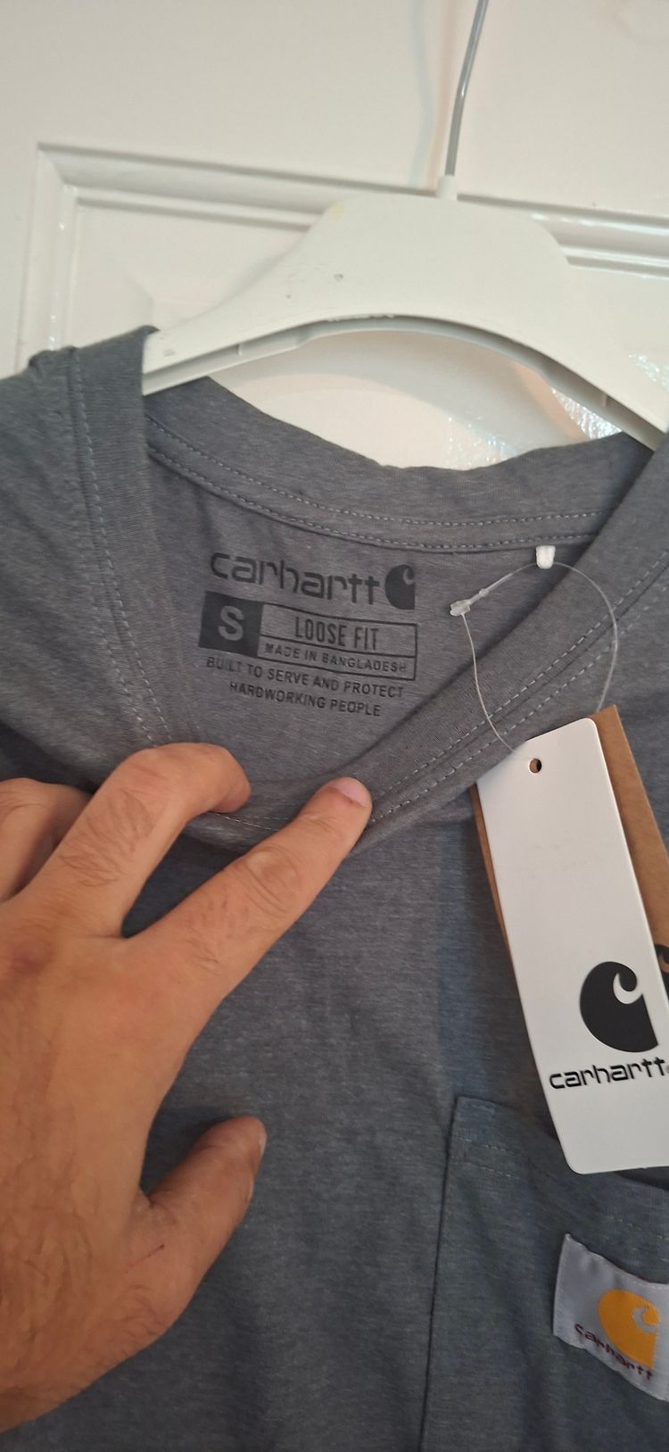 Carhartt Grey Short Sleeve T-Shirt size S imagen 2