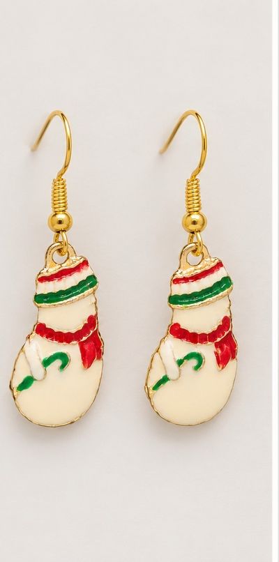 Snowman Earrings