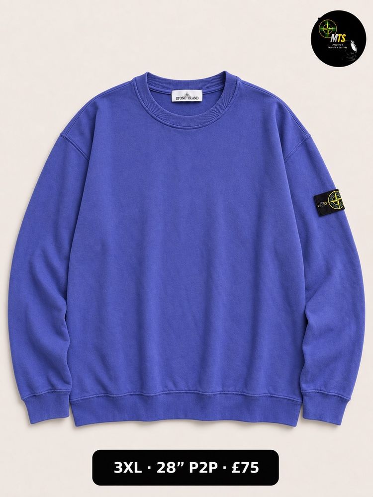 2474 Stone Island Blue Sweatshirt 28” p2p