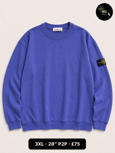2474 Stone Island Blue Sweatshirt 28” p2p