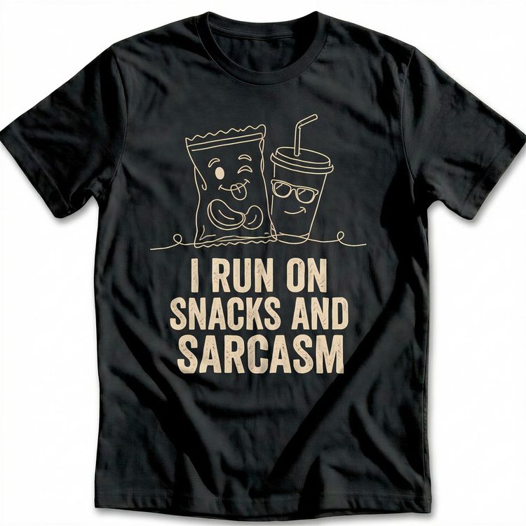 Snacks Sarcasm T-Shirt GC image 4
