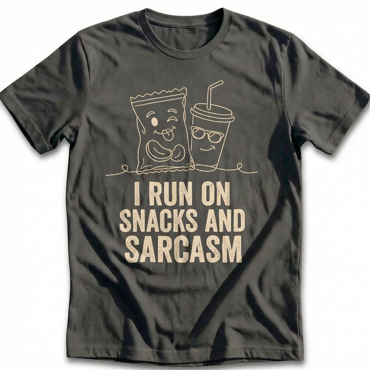 Snacks Sarcasm T-Shirt GC image 5