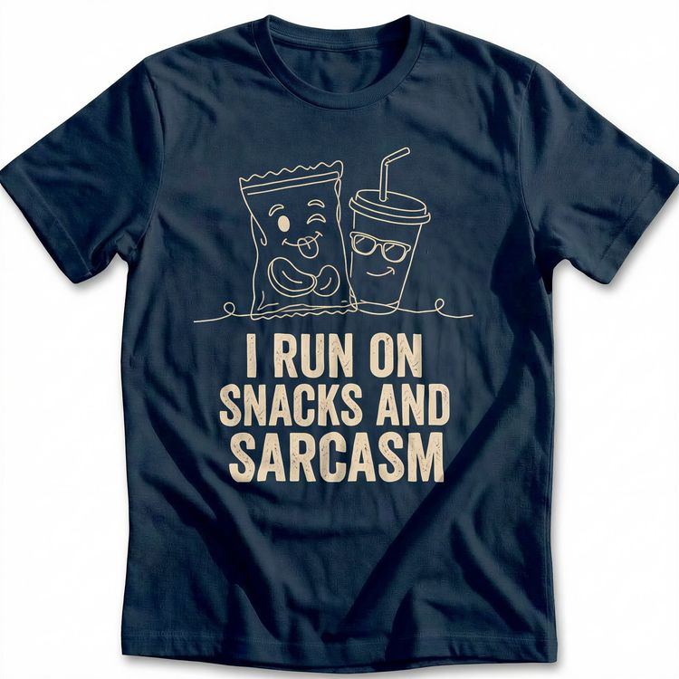 Snacks Sarcasm T-Shirt GC image 1