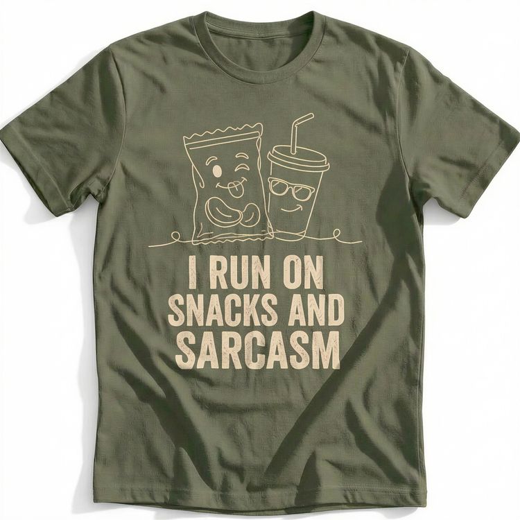 Snacks Sarcasm T-Shirt GC image 3