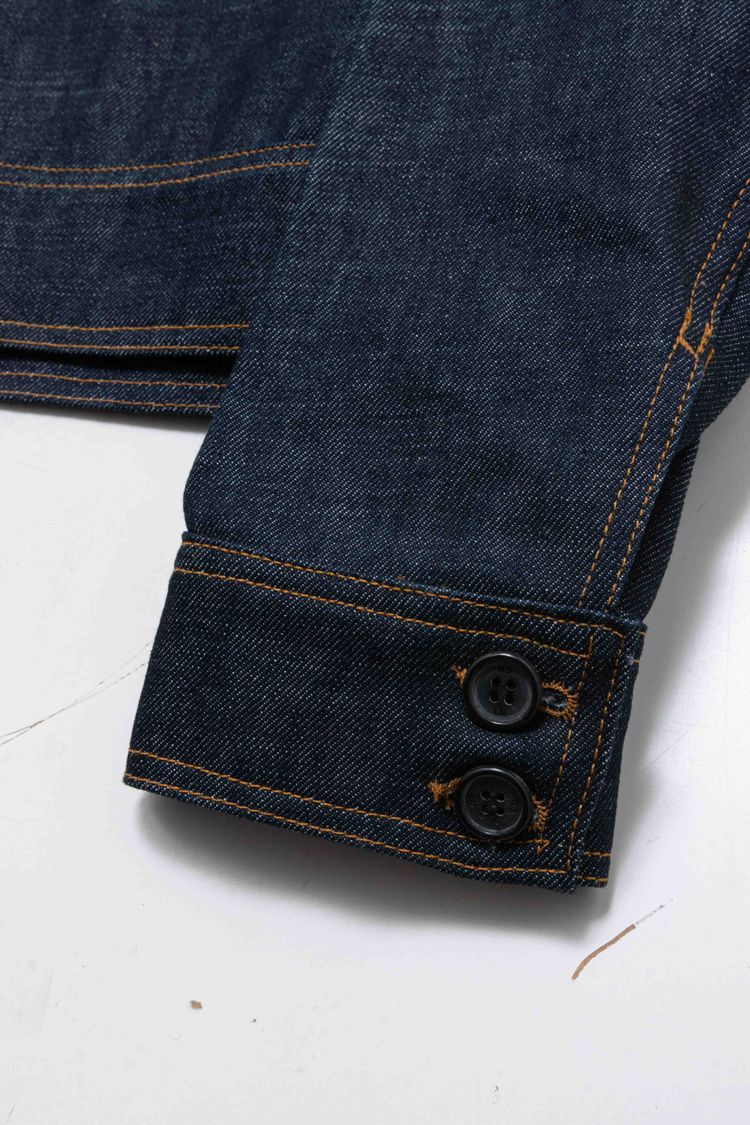Dior Homme Raw Indigo Denim Hidden-Placket Blouson Jacket image 12