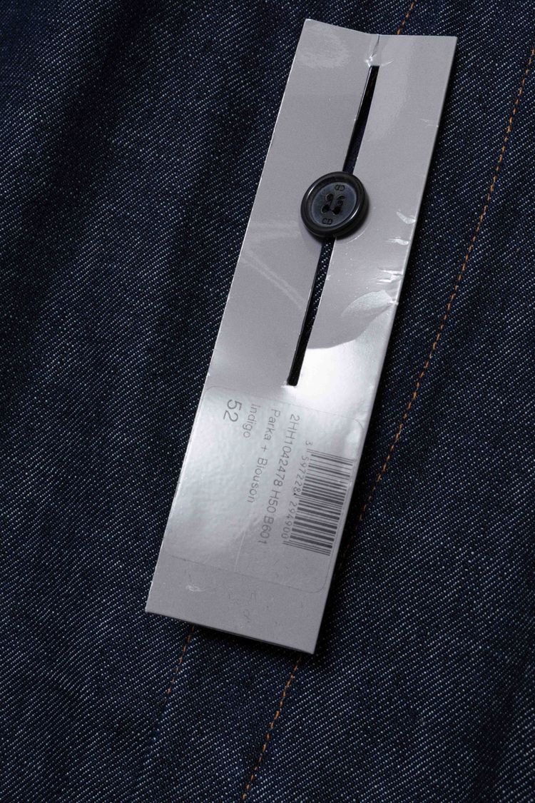 Dior Homme Raw Indigo Denim Hidden-Placket Blouson Jacket image 4