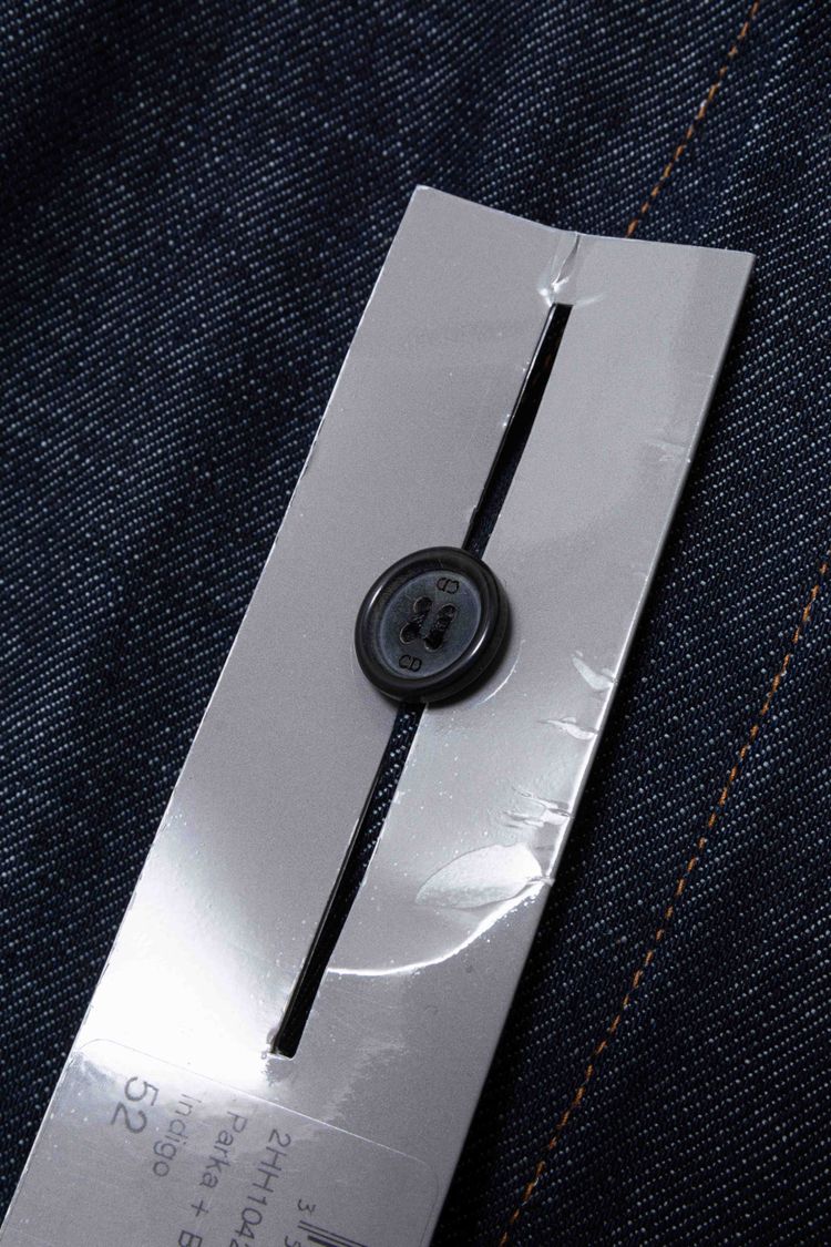 Dior Homme Raw Indigo Denim Hidden-Placket Blouson Jacket image 14