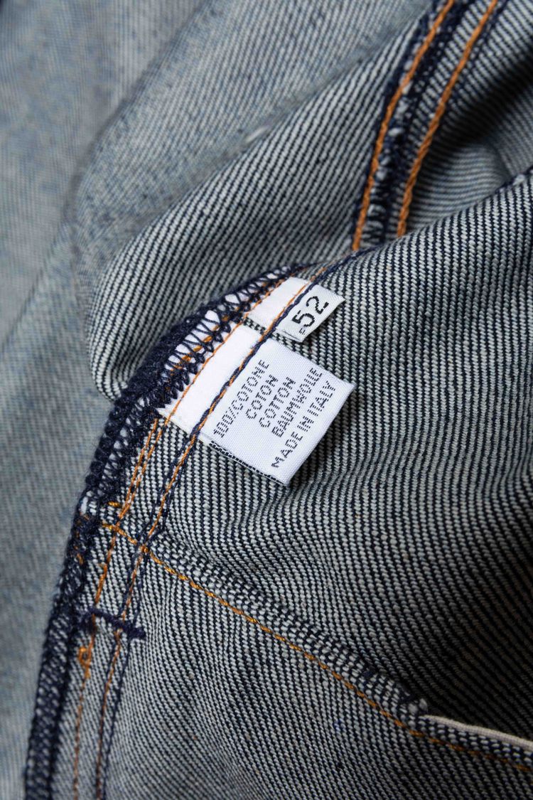 Dior Homme Raw Indigo Denim Hidden-Placket Blouson Jacket image 3