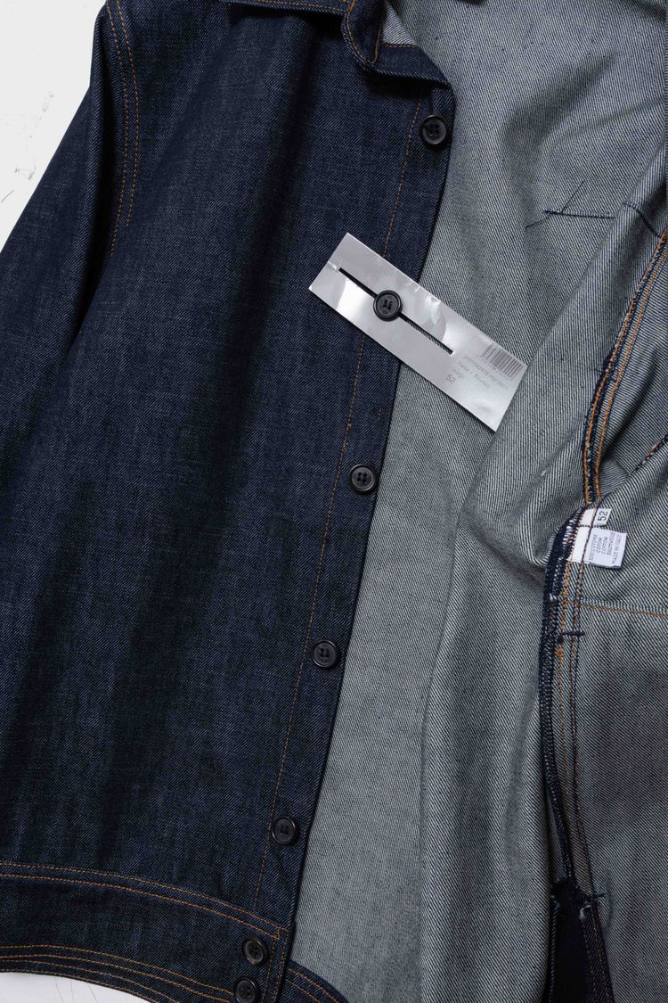 Dior Homme Raw Indigo Denim Hidden-Placket Blouson Jacket image 9