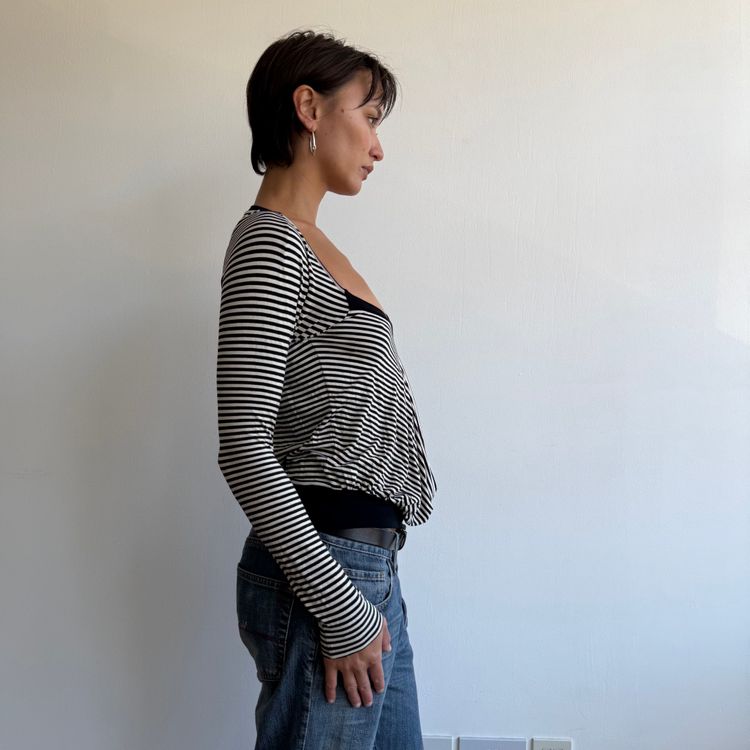 Max Mara striped slouchy top - Size S image 2