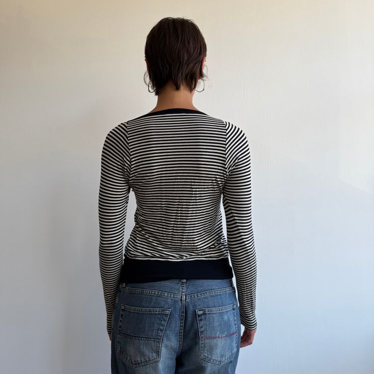 Max Mara striped slouchy top - Size S image 4