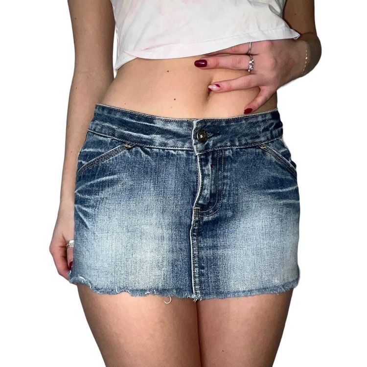 Immagine di Micro Denim Mini Skirt  3