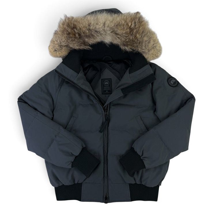 Canada Goose Women’s Graphite Savona Bomber Parker Jacket - Large image 1