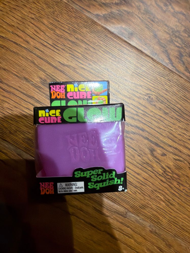 Purple Nee Doh Nice Cube Glow Toy