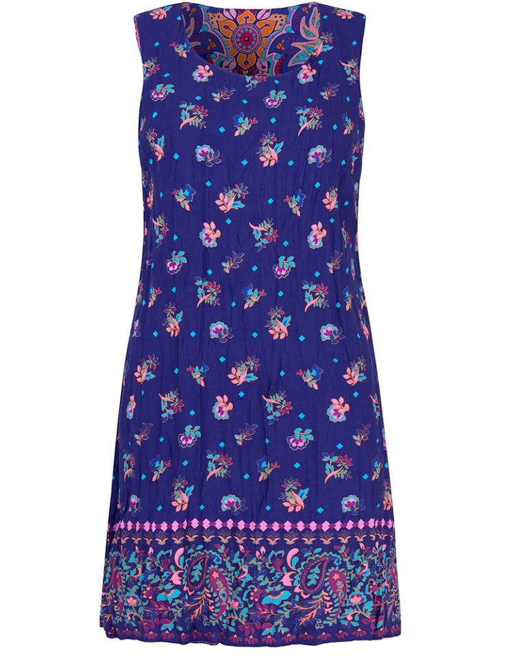 Women's Statement Reversible Tunic Top In Purple 7