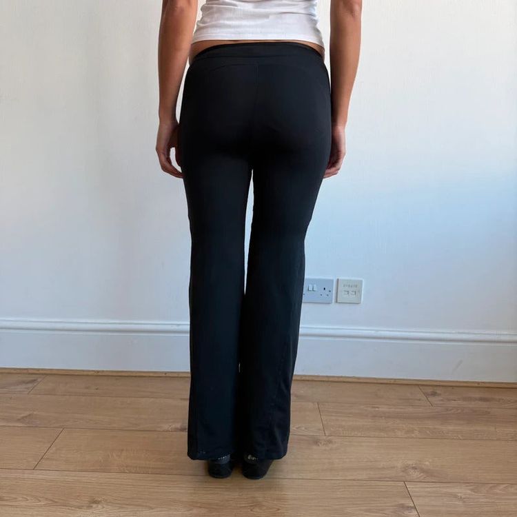 Black Adidas 3 stripe wide leg yoga pants - Size XXS/XS image 10