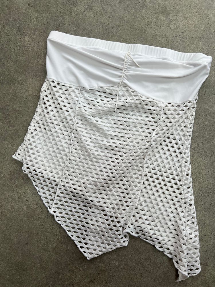 00s white boob tube top - Size S 3