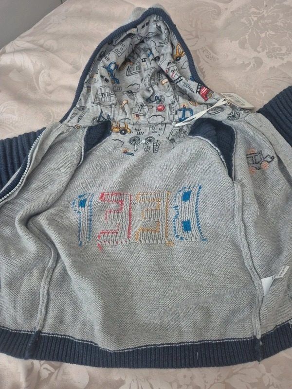 Kids Hooded Zip-Up Cardigan imagen 3