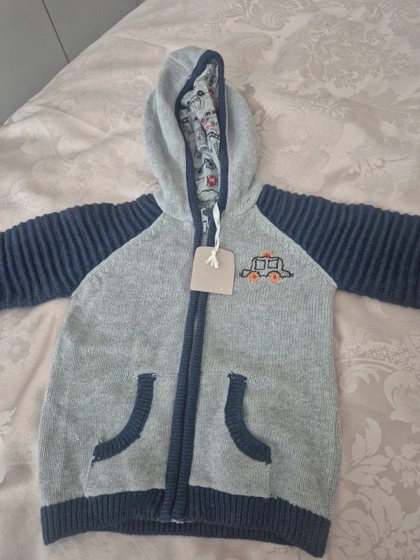 Kids Hooded Zip-Up Cardigan imagen 1
