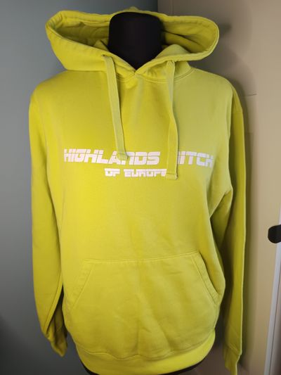 Yellow Hoodie With Front Pocket
