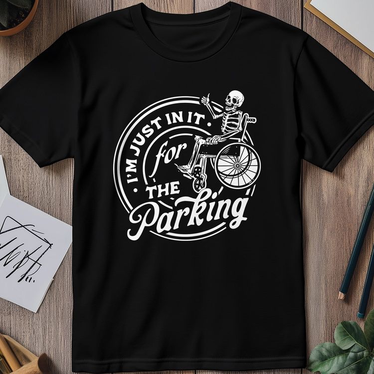 Just In It for the Parking Skeleton T-Shirt image 6