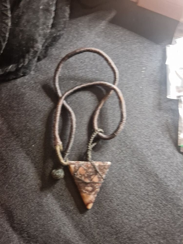 Triangle Stone Pendant Necklace