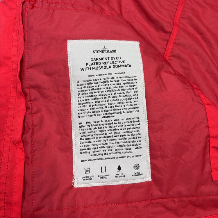 Stone Island Garment Dyed Plated Reflective With Mussola Gommata Grey Jacket image 3