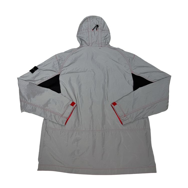 Stone Island Garment Dyed Plated Reflective With Mussola Gommata Grey Jacket image 6