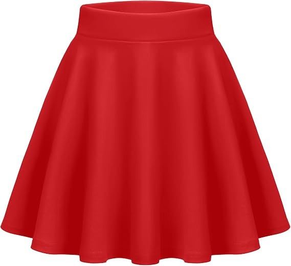 Red Flared Skirt 2